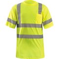 Occunomix OccuNomix Wicking T-Shirt W/ Sleeve Stripes, Class 3, ANSI, Hi-Vis Yellow, 4XL, LUX-SSETP3-Y4X LUX-SSETP3-Y4X